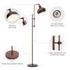 Industrial Tall Floor Lamp Metal Frame Adjustable Rustic Lamp 180° Lampshade