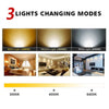 Round Illuminated LED Bathroom Mirror with Demister Sensor 3 Color Lights 600mm