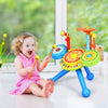 Kids Musical Instrument Electronic Rock Band Big Drum Set w/ Microphone Chair