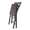 Pair of Folding Dining Chairs with Padded Seats Space Saving Compact Storage