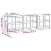 Outdoor Kitchen Cabinets 3 pcs Solid Wood Douglas