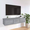 Wall-mounted Drawer Shelf Wall Rack Storage Cabinet Engineered Wood vidaXL