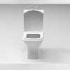 Bathroom Square Close Coupled Toilet Soft Close Seat Cistern Modern WC Pan