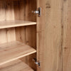 Wardrobe Set with 4 coat Hooks, Mirror, Shoe Cabinet, Wall-mounted Coat Rack