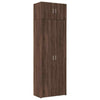 Storage Cabinet Brown Oak 70x42.5x225 Engineered Wood F5M0
