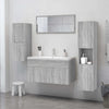 Bathroom Cabinet Grey Sonoma Engineered Wood Toilet Cupboard vidaXL