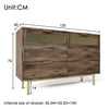 Bedroom Chest of Drawers Storage Cabinet with 6 Drawer Sideboard for Living Room