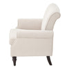 Fireside Armchair Wing Back Upholstered Queen Anne Chair Bedroom Lounge Sofa NEW