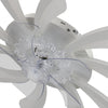 Dimmable Ceiling Fan with LED Light Adjustable Wind Speed Remote Control Bedroom