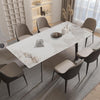 Adjustable Dining Table Extendable Marble Stone Kitchen Table For Small Spaces