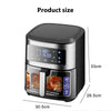 8.8L Hot Air Fryer Electric Oven Frying Cooker Kitchen Oil Free Healthy Food