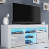 TV Unit Cabinet | TV Stand 145cm | Sideboard with High Gloss Doors | Free LED