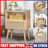 Rattan Bedside Cabinets With Natural Cane Side Tables For Living Room Bedroom