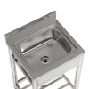 Stainless Steel Kitchen Sink Catering Single Bowl W/ Storage Shelf Drainer Units