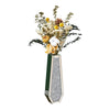68cm Tall Floor Vase Sparkle Diamond Crushed Crystal Silver Mirrored Floor Vase