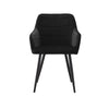 2 Pcs Dining Chairs Velvet Upholstered Seat Armchairs Kitchen Chairs Metal Legs
