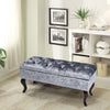 Large Chesterfield Storage Ottoman Bench Box Widnow Seat Stool Bedroom Footstool
