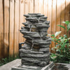Garden Water Feature Outdoor LED Fountain Waterfall Electric Fountain Waterfall