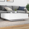 Coffee Table White 100x100x31 cm Engineered Wood