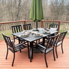 Patio Chairs Set of 4 Outdoor Dining Chairs Stackable Armchairs for Garden Yard