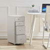 3/4/5/6/8 Drawers Mobile Metal Office Filing Cabinet Cupboard Storage on Castor