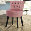Velvet Upholstery Dressing Table Stool Side Chair Makeup Bedroom Rest Chair uk