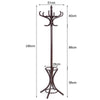 Coat Rack Free Standing Coat Rack Entryway Wooden Coat Tree Stand Mahogany