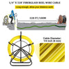 Fish Tape Puller Fiberglass 6mm ×100m Wire Cable Running Duct Rodder UK