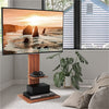 Industrial TV Floor Stand 33-65inch LCD LED Height Adjustable W Shelves