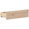 Bed Frame without with Headboard 140x190 Solid Wood Pine G7L6