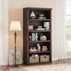 5 Tier Wooden Bookcase Shelving Display Storage Shelf Unit Wood Furniture