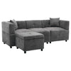 3 Seater Sofa Corner Sofa with Storage Chaise L Shaped Sofa Couch Settee Grey
