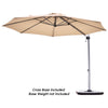 3.3m Patio Offset Cantilever Umbrella Outdoor Round Hanging Market Parasol