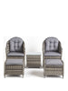 Florida Duo Set Grey Stylish and Spacious Outdoor Furniture Grey