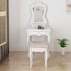Dressing Table Set Vanity Stool 3 Drawer Makeup Desk Bedroom Small Space White
