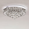 Luxury Crystal LED Ceiling Light Cool White Lamp Fitting Pendant Chandelier Deco