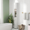 Bathroom Tall Cabinet Slim Freestanding Storage Organizer Cupboard With 2 Doors