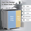 Twin Tub Washing Machine Portable Laundry Machine w/ 4.5 kg Washer &1.5 kg Dryer
