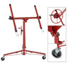 Red 11Ft Lift Lifter Tool Drywall Hoist Caster Plasterboard Panel Sheet Crane