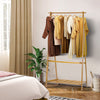 Hallway Wood Clothes Coat Garment Hanging Rail Shoes Rack Slatted Storage Stand