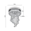 LED Ceiling Crystal Lights Luxury Chandelier Modern Pendant Lamps Kitchen Lights