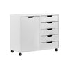 3/5 Drawer Mobile Filing Cabinets Printer Stand Pedestal Lockable Office Cabinet