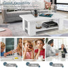 2-tier Modern Coffee Table Center Cocktail Table-White