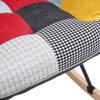 Soft Upholstered Rocking Chair Fireside Armchair Balcony Recliner Rocking Sofa