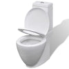 BaraSh Close Coupled Bathroom Toilet Modern Ceramic Space Saving Pan Soft A3E3