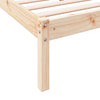 Long Bed Frame without 90x220 Solid Wood Pine T2Q6