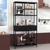 Industrial Bookcase Tall Bookshelf Cabinet Display Storage Rack W/ Drawer