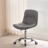 Adjustable Cushioned Computer Desk Office Chair Chrome Legs Lift Swivel Chairs