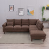 L-Shaped Corner Sofa, Sectional Couch with Built-in USB Port Chaise