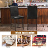 2X Modern Bar Stool PU Upholstered Counter Bar Chairs Dining Chairs w/Footrest